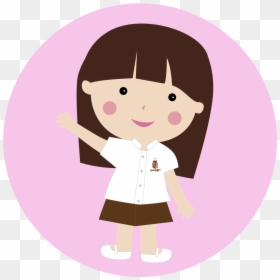 Toddler Girl Icon, HD Png Download - japanese school girl png