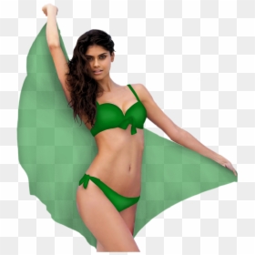 Girl Prettygirl Swimsuit Bikini Stickergirl Green Trans - Bikini, HD Png Download - woman in bikini png