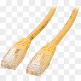 8-ft Yellow Network Patch Cable, Cat 6, Etl Verified - Ethernet Cable, HD Png Download - network cable png