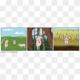 Tropical Rainforest Secondary Succession, HD Png Download - three little pigs png