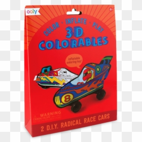 3d Colorable Radical Race Cars, HD Png Download - cars 2 png