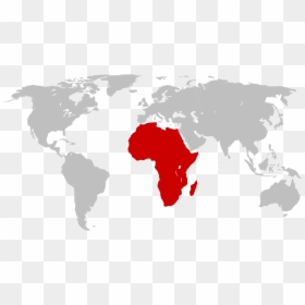 Clip Black And White Download Africa Svg Drawn - World Map, HD Png Download - world map with borders png