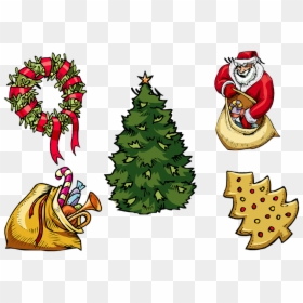 Christmas Tree, HD Png Download - pine garland png