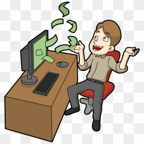 Transparent Show Me The Money Clipart - Earn Money Online .png, Png Download - person with money png