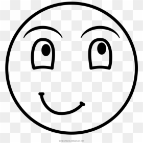 Laughing Face Coloring Page - Smiley, HD Png Download - laughing smiley png