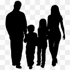 Human Behavior Black & White - Silhouette, HD Png Download - people silhouettes standing png