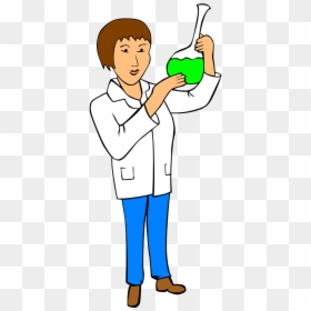 Chemist Clip Art, HD Png Download - scientist in lab coat png