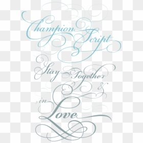 Cursive Calligraphy Fonts, HD Png Download - swirl underline png