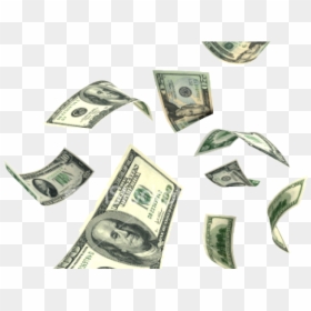 Flying Dollar Transparent - Money Falling Transparent Background, HD Png Download - cash transparent png