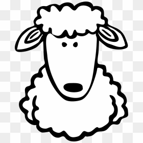Face Sheep Png - Sheep Face Clipart Black And White, Transparent Png - sheep png images