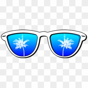 Goggles Sunglasses Cartoon - Lentes De Sol Animados Azules, HD Png Download - deal with it glasses.png