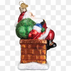 Chimney Stop Santa 40297 Old World Christmas Ornament, HD Png Download - christmas chimney png