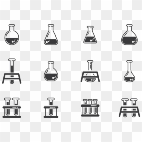 Erlenmeyer Icons Vector - Florence Flask Laboratory Apparatus Drawing, HD Png Download - erlenmeyer png