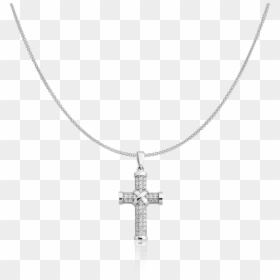 Fancy Gold Cross - Locket, HD Png Download - necklace transparent png