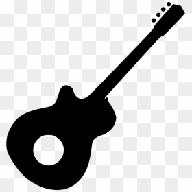 Guitar - Guitar Icon Black Png, Transparent Png - guitar black and white png
