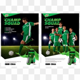 Milo Champ Squad Print - Kick American Football, HD Png Download - kaka png
