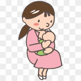 Baby Breastfeeding Clipart, HD Png Download - mother and baby png