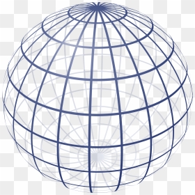 3d Sphere Wireframe Png, Transparent Png - grid globe png