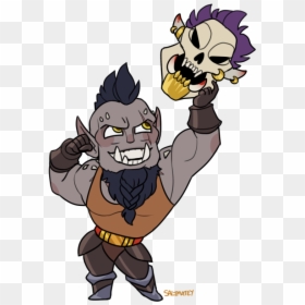 @saltmatey Did This Stunner Of A Mini Of My Brand Spankin’ - Chibi Muscle Flex, HD Png Download - laughing skull png