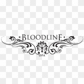 Bloodline Tee Logo In Blk - Calligraphy, HD Png Download - blood line png