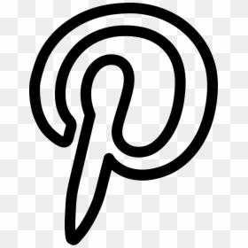 Pinterest Outlined Logo - Vector Transparent Png Clipart Pinterest Logo, Png Download - pinterest icon png transparent