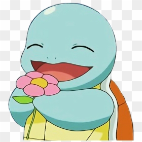 #pokemon #squirtle #turtle #cute #blue #bluetheme #blueaesthetic - Squirtle Flower Png, Transparent Png - cute squirtle png