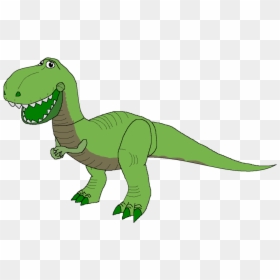 Transparent Tyrannosaurus Clipart - T Rex Toy Story Cartoon, HD Png Download - rex toy story png