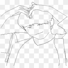 An Unfinished Horribly Drawn Woozi - Line Art, HD Png Download - woozi png