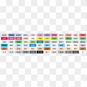 Copic Sketch 72pc Color Set B - Copic Marker Set B Colors, HD Png Download - manga tones png