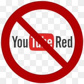 Crossed Out Youtube Red Logo - Señales De Transito Individuales, HD Png Download - youtube logo png
