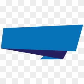 Blue Origami Banner Png , Png Download - Dark Blue Banner Png, Transparent Png - banner png