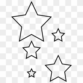 Revisited Star Cut Out Printable Template Red White - Printable Star Cut Outs, HD Png Download - star png