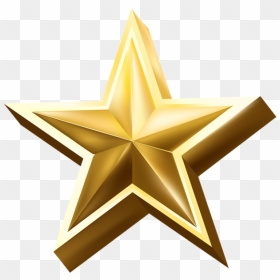Gold Star Png Image - Transparent Background Gold Star, Png Download - star png