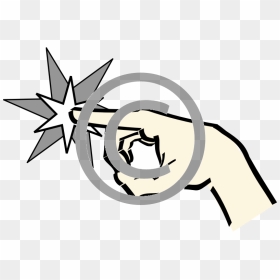 Pointing Hand Transparent Free, HD Png Download - star png