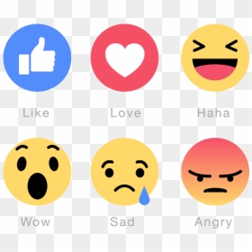 New Facebook Emoticons Free Transparent Png Download - Icon Love Facebook Png, Png Download - facebook png