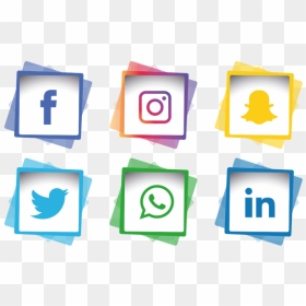 Social Media Icons Set Facebook Instagram Whatsapp, - Transparent Background Social Media Icons Png, Png Download - twitter png