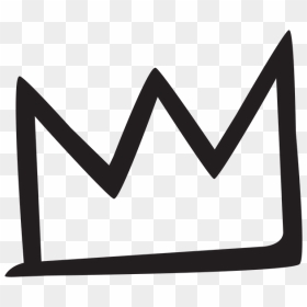 Basquiat Crown Png Transparent Background - Black Transparent Background Crown Png, Png Download - crown png