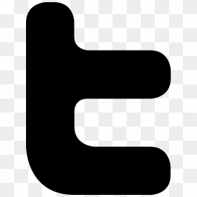 Twitter T - Twitter Icon Black T, HD Png Download - twitter png