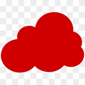 Big Red Cloud Clip Arts - Red Cloud Clipart, HD Png Download - cloud png