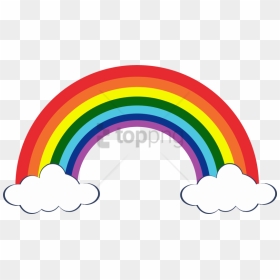 Free Png Rainbows And Clouds Png Png Image With Transparent - Printable Rainbow Pictures Free, Png Download - clouds png