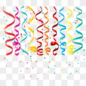 Transparent Streamers Png - Birthday Streamers, Png Download - confetti png