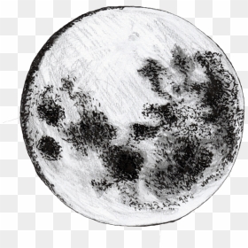Transparent Full Moon Png - Transparent Moon Drawing Png, Png Download - moon png