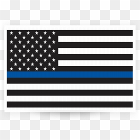 Thin Blue Line - British American Flag, HD Png Download - american flag png