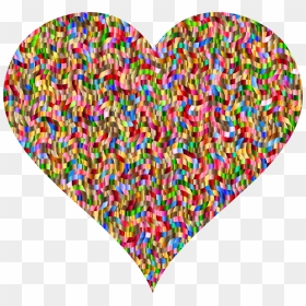 Colorful Confetti Heart 2 Clip Arts - Clip Art, HD Png Download - confetti png