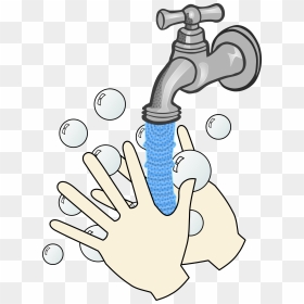 Washing Hands With Soap And Running Water Clip Arts - Wash Your Hands With Soap And Water, HD Png Download - water png