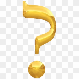 Question Mark In Golden Color - Golden Question Mark Transparent, HD Png Download - question mark png