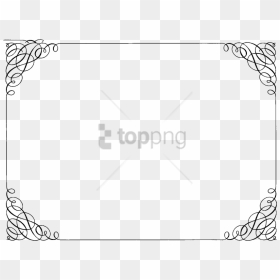 Free Png Ornate Curly Border Png Image With Transparent - Fancy Border For Certificate, Png Download - border png