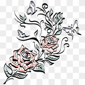 Rose Tattoo Transparent Background, HD Png Download - rose png