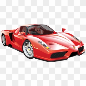 Red Ferrari Car Png Clip Art - Sports Car Clipart Png, Transparent Png - car png