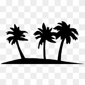 Palm Tree Nature Download Png Clipart - Island Clipart Black And White, Transparent Png - palm tree png